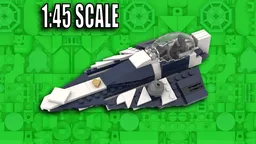 Minifig-Scale Plo Koon's Delta 7 Starfighter