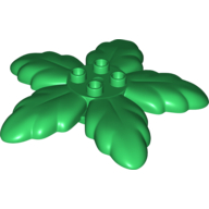 Lego Duplo Plant Tree Leaves with 4 Top Studs / Green