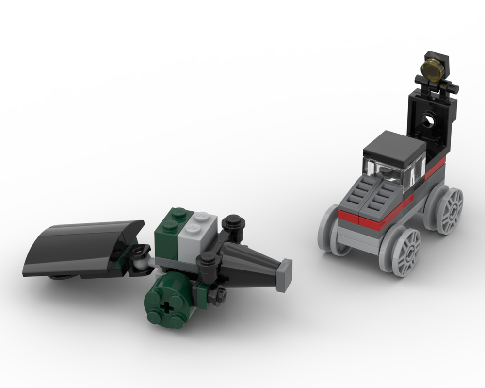 Lego Oldtimer and Tractor-Train with Nose