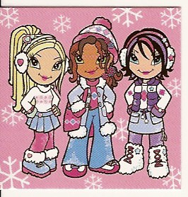 Lego Clikits Insert 4 x 4 with Daisy, Star and Heart Print
