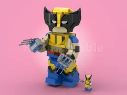 Wolverine (Up scaled minifigure)