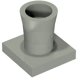 Plant, Palm Tree Base / Light Gray