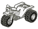 Lego Tricycle with Dark Gray Chassis and White Wheels (Undetermined Type)