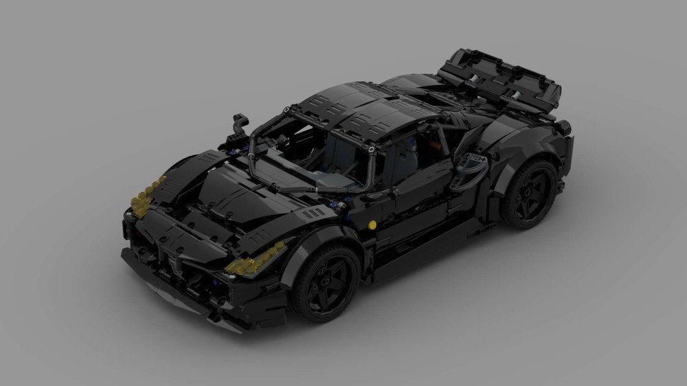 Lego Ferrari 488 Pista Liberty Walk (Black color)
