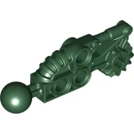 Large Figure Skeletal, Limb, with Ball Joint, and Gear with Axle Hole (Toa Hordika) / Dark Green