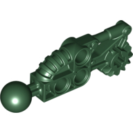 Lego Large Figure Skeletal, Limb, with Ball Joint, and Gear with Axle Hole (Toa Hordika) / Dark Green