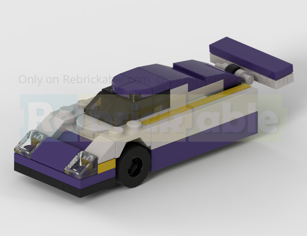 Lego Jaguar XJR 9 Group C Racing Car - Half Speed Champions Scale