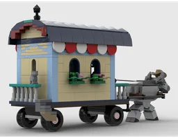Gypsy Wagon with Donkey
