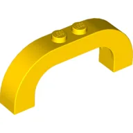 Brick Arch 1 x 6 x 2 Curved Top / Yellow