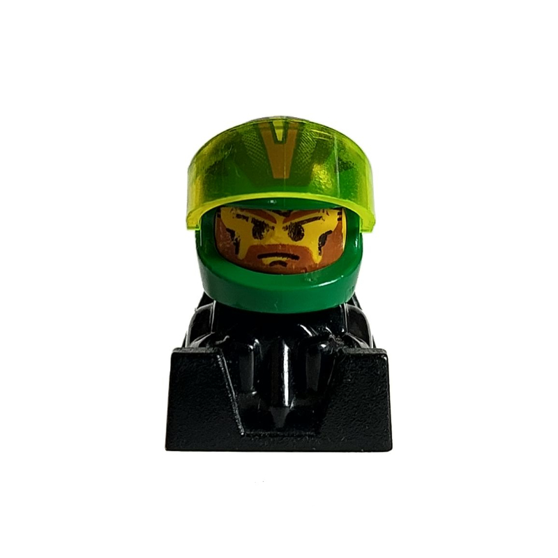 Lego Off Road Racer - Green Helmet, Black Body