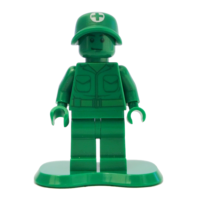 Lego Green Army Man Medic with Backpack