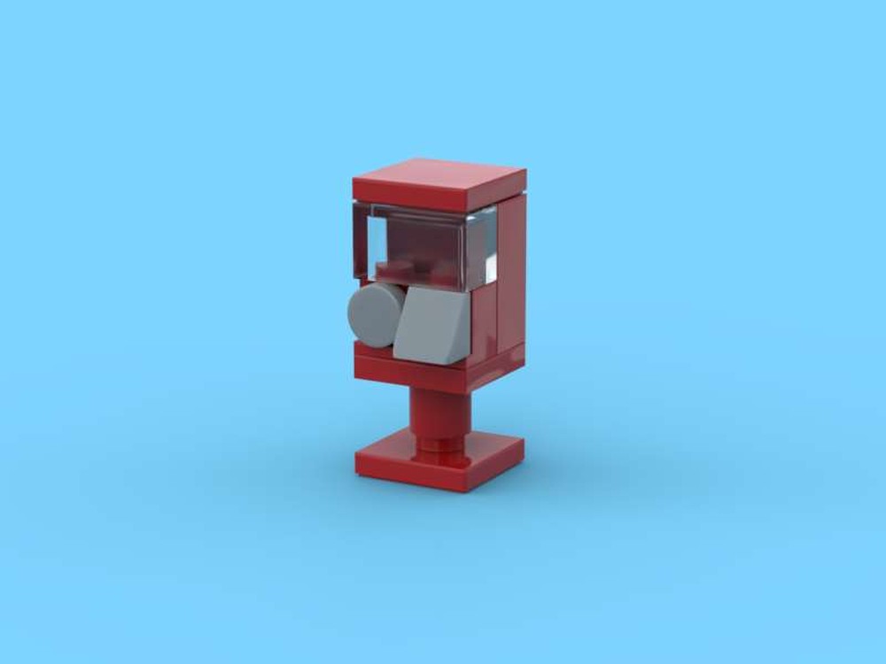 Lego bubble gum machine