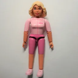 Belville Figure Articulated Elbows, Female, Light Yellow Hair, Dark Pink Shorts, Pink Shirt / Pink