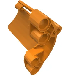 Technic Panel Fairing #23 Large Short, Small Hole, Side B / Orange
