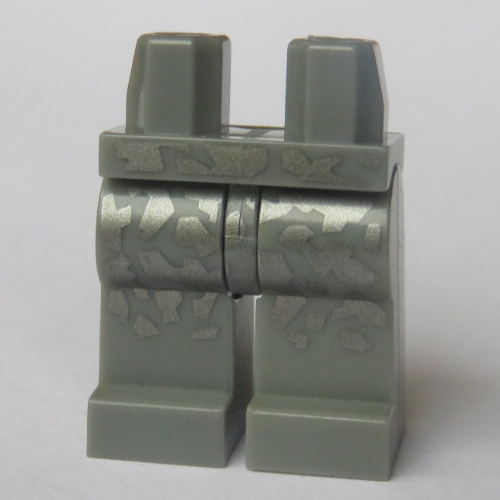 Lego Hips and Light Bluish Gray Legs with Flat Silver Camouflage (Tony Stark) / Light Bluish Gray