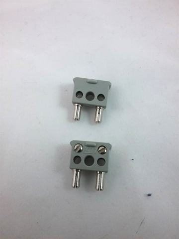 Lego Electric, Connector, 2-Way Male Squared Narrow Long without Center Post with Center Hole