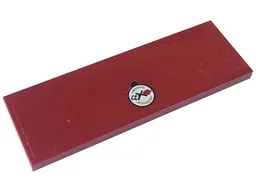 Tile 2 x 6 with Chevrolet Corvette Flags Logo Pattern (Sticker) - Set 76903