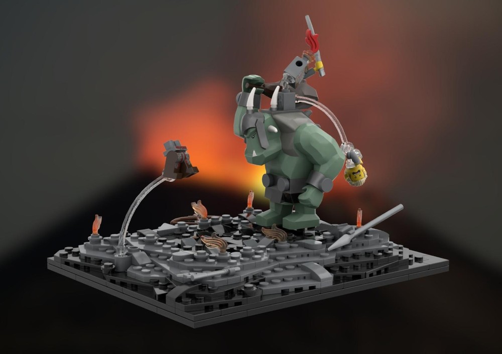 Lego Oops...Too strong! Troll VS Elf