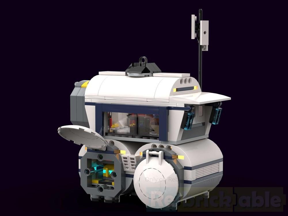 Lego Lunar Research Base Battery Storage and Power Distribution Control Room