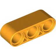 Lego Technic Beam 1 x 3 Thick / Bright Light Orange