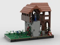 City wall staircase