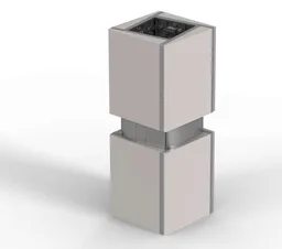 Brick Vase Quadratum Albus