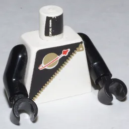 Torso, Classic Space Logo, Futuron Black Print, Black Arms and Hands