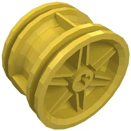 Wheel 30.4 x 20 without Pinholes, with Reinforced Rim / Yellow