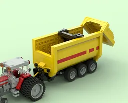 MF 2805 with Silage Wagon