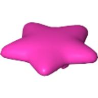 Lego Clikits Icon, Star 2 x 2 Small with Pin [Frosted] / Dark Pink