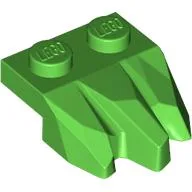 Plate Special 2 x 3 with Rocks / Bright Green
