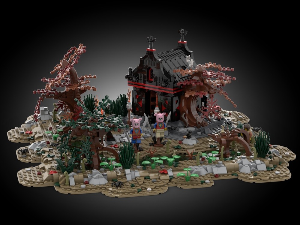 Lego Witch's Swamp - Medieval Village Diorama