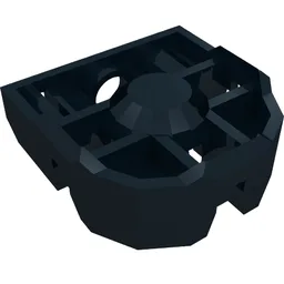 Technic Pin Connector Block 3 x 3 x 1 / Black