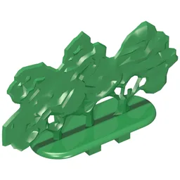 Plant, Tree Flat Bush plain with feet / Green