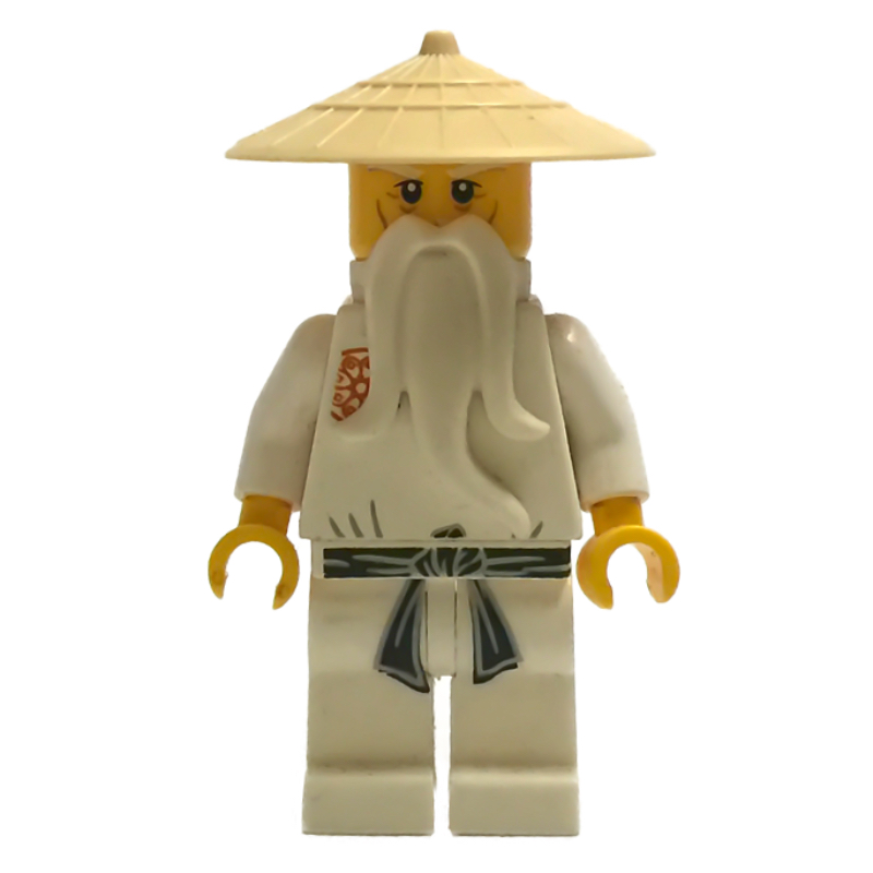 Lego Master Wu in White Robes (The Golden Weapons)