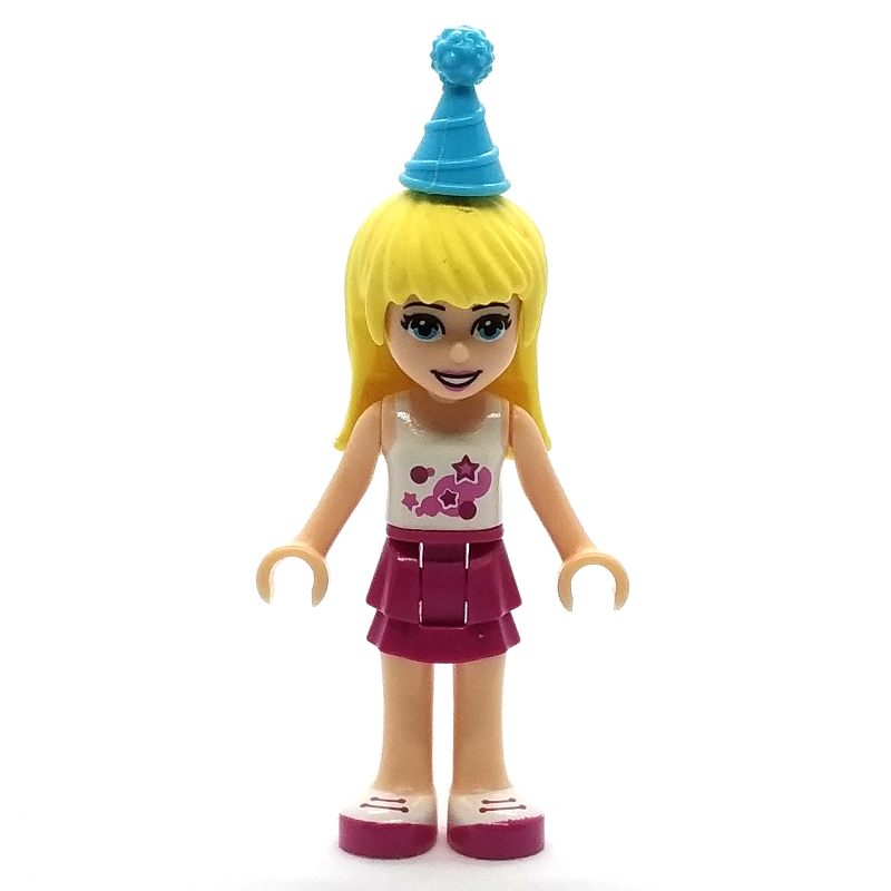 Lego Stephanie - White Top, Magenta Skirt