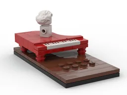 Grand Piano for Peanuts Brickheadz