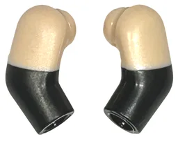 Arm, (Matching Left and Right) Pair with Molded Light Nougat Short Sleeves Pattern / Black