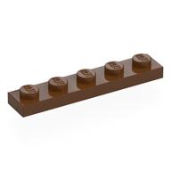 Lego Plate 1 x 5 / Reddish Brown