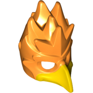 Lego Mask Bird (Phoenix) with Yellow Beak Print / Orange