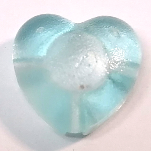 Lego Clikits Icon, Heart 2 x 2 Small with Hole / Trans-Very Lt Blue