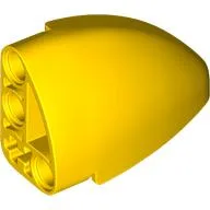 Technic Panel Round Corner 5 x 3 x 2 Left / Yellow