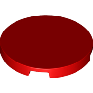 Lego Tile Round 3 x 3 / Red