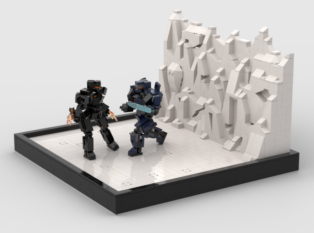 Lego Pacific Rim: Gipsy Avenger vs Obsidian Fury