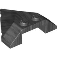 Brick Wedged, Sloped 4 x 4 Pointed / Pearl Titanium
