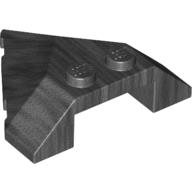 Lego Brick Wedged, Sloped 4 x 4 Pointed / Pearl Titanium