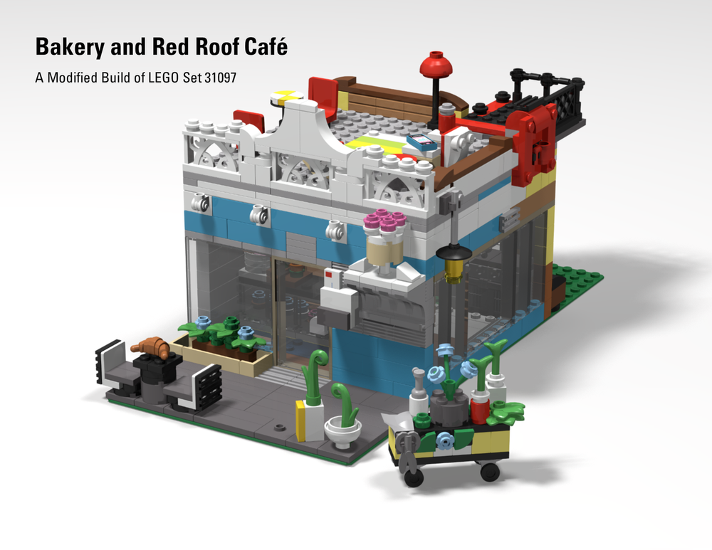 Lego Bakery and Red Roof Cafe