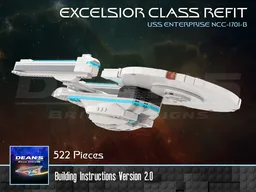 Excelsior Class (Refit) Starship - Star Trek Generations
