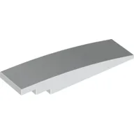 Brick Curved 8 x 2 No Studs / White