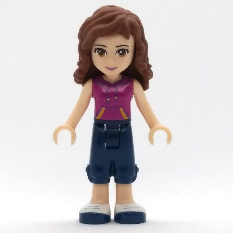 Lego Olivia - Magenta Top, Dark Blue Shorts